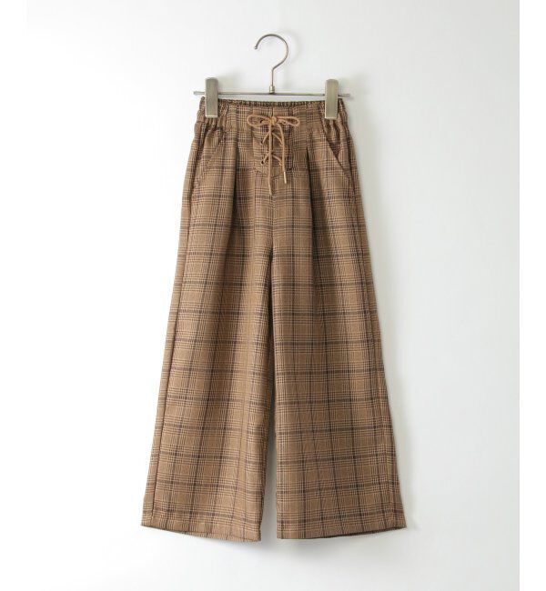 ikka kids「レースアップワイドパンツ（120~160cm）」|その他|