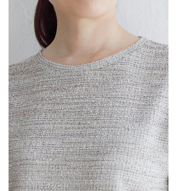 ikka「カットツイードレイヤードプルオーバー」|その他|