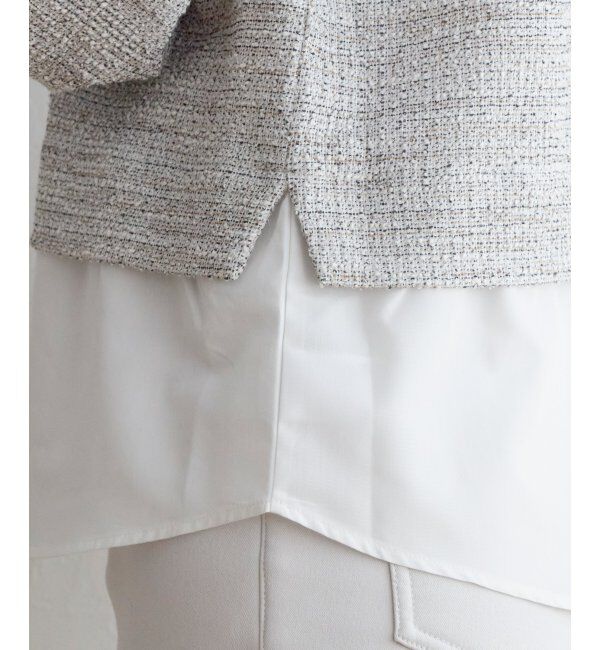 ikka「カットツイードレイヤードプルオーバー」|その他|