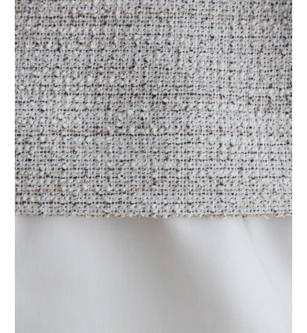 ikka「カットツイードレイヤードプルオーバー」|その他|