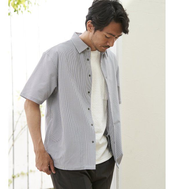 ikka「イージーケアハンソデシャウター」|ブルゾン・スタジャン|