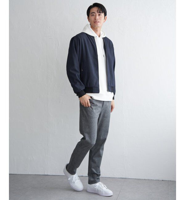 ikka「撥水メランジリブブルゾン」|ブルゾン・スタジャン|