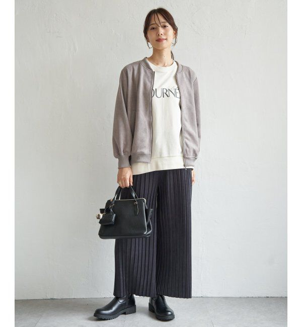 ikka「フェイクスエードブルゾン」|ブルゾン・スタジャン|