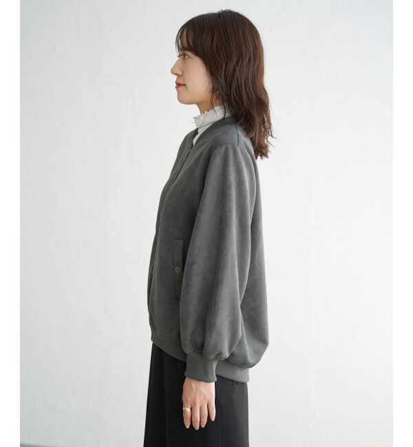 ikka「フェイクスエードブルゾン」|ブルゾン・スタジャン|