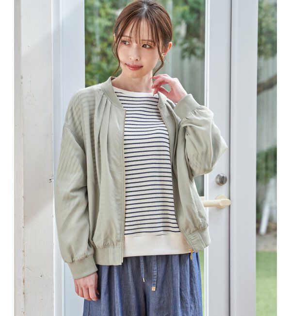 ikka「シアーリブブルゾン」|ブルゾン・スタジャン|