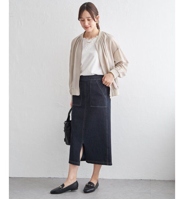 ikka「シアーリブブルゾン」|ブルゾン・スタジャン|