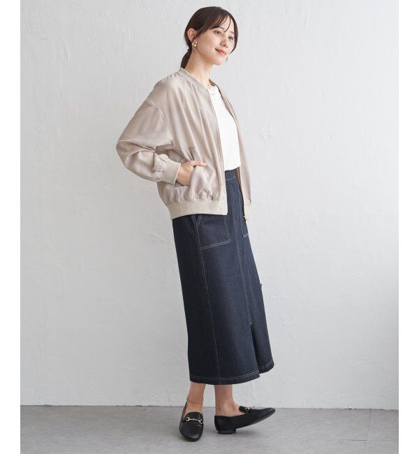 ikka「シアーリブブルゾン」|ブルゾン・スタジャン|