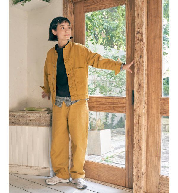 Lbc with Life「ＬＢＣデニムノーカラージャケット」|ブルゾン・スタジャン|