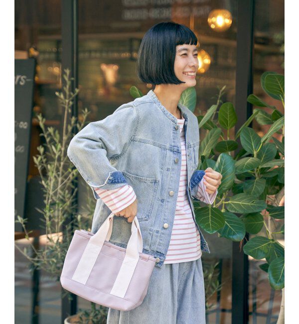 Lbc with Life「ＬＢＣデニムノーカラージャケット」|ブルゾン・スタジャン|