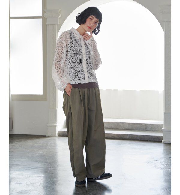 Lbc with Life「総レースシャツジャケット」|ブルゾン・スタジャン|