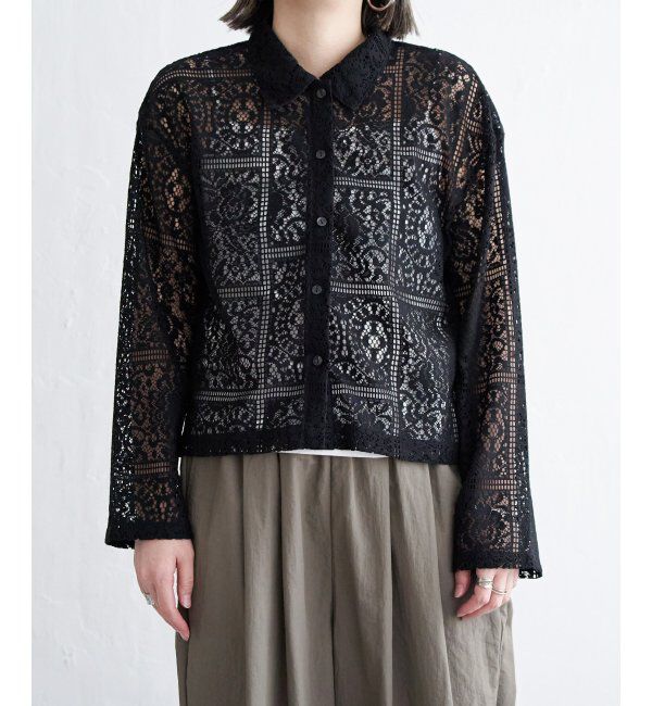 Lbc with Life「総レースシャツジャケット」|ブルゾン・スタジャン|