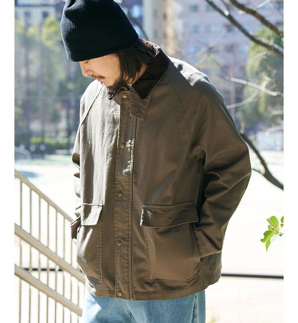 VENCE share style「襟コールジャケット」|ブルゾン・スタジャン|カーキ