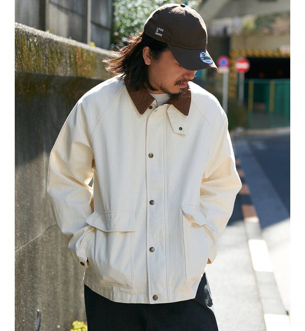 VENCE share style「襟コールジャケット」|ブルゾン・スタジャン|アイボリー
