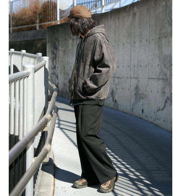 VENCE share style「デニムフルジップパーカー」|ブルゾン・スタジャン|