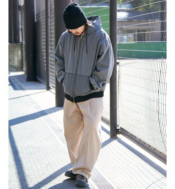 VENCE share style「デニムフルジップパーカー」|ブルゾン・スタジャン|