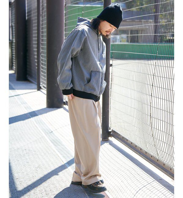 VENCE share style「デニムフルジップパーカー」|ブルゾン・スタジャン|