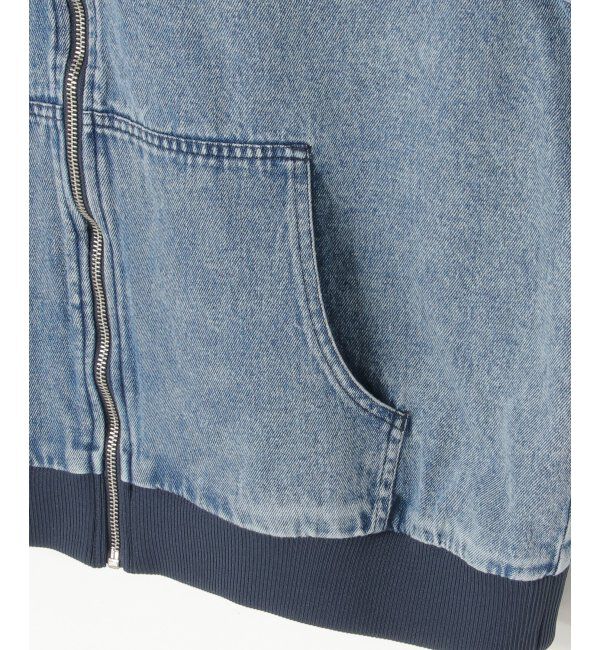 VENCE share style「デニムフルジップパーカー」|ブルゾン・スタジャン|