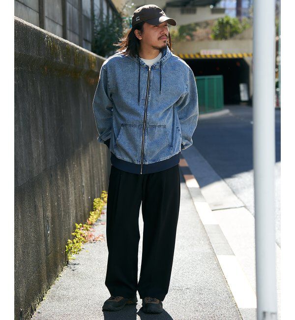 VENCE share style「デニムフルジップパーカー」|ブルゾン・スタジャン|