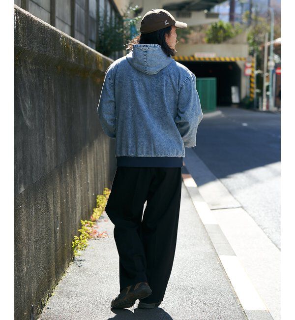 VENCE share style「デニムフルジップパーカー」|ブルゾン・スタジャン|