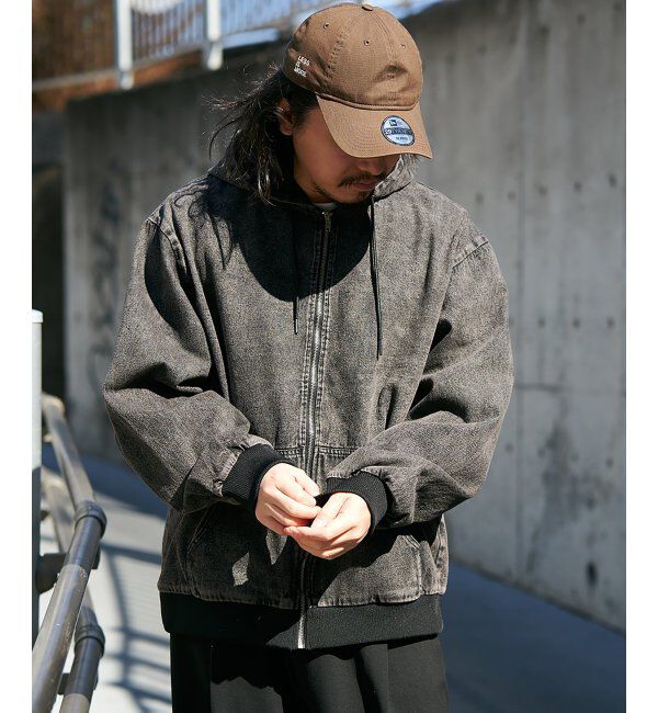 VENCE share style「デニムフルジップパーカー」|ブルゾン・スタジャン|