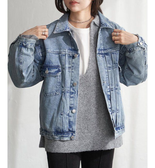 VENCE share style「デニムジャケット」|ブルゾン・スタジャン|