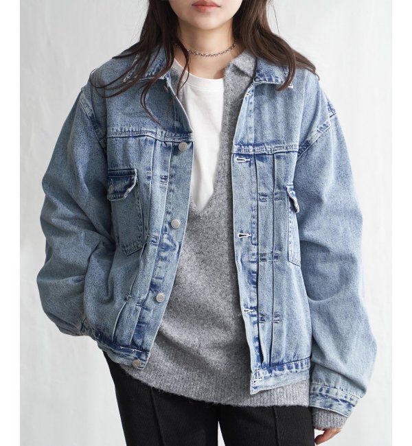 VENCE share style「デニムジャケット」|ブルゾン・スタジャン|