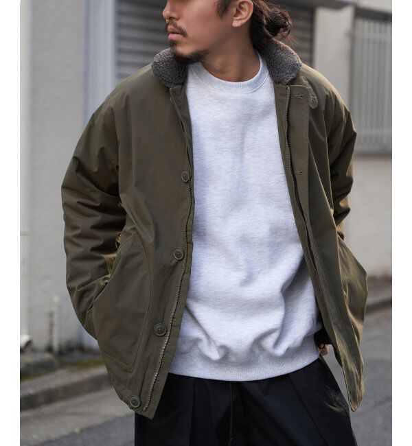 VENCE share style「襟ボアN-1デッキジャケット」|ブルゾン・スタジャン|