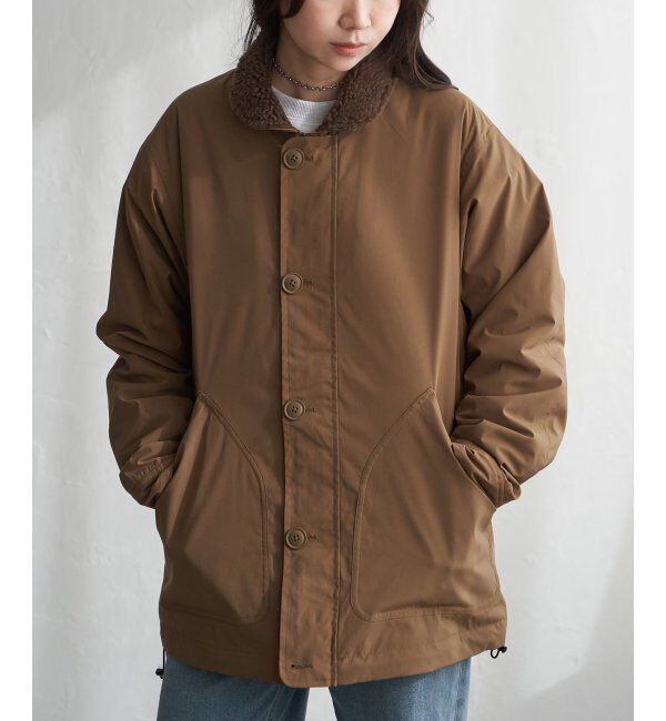 VENCE share style「襟ボアN-1デッキジャケット」|ブルゾン・スタジャン|