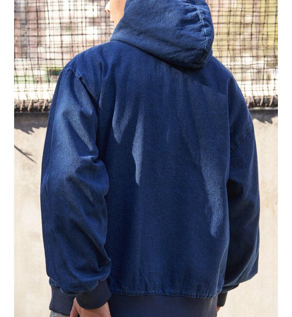 VENCE share style「デニム・キャンバスフルジップパーカー」|ブルゾン・スタジャン|