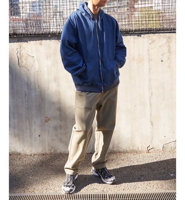 VENCE share style「デニム・キャンバスフルジップパーカー」|ブルゾン・スタジャン|