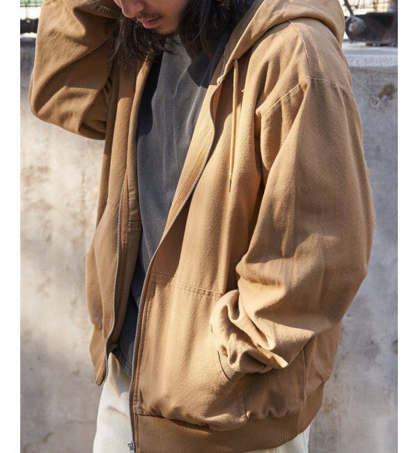 VENCE share style「デニム・キャンバスフルジップパーカー」|ブルゾン・スタジャン|