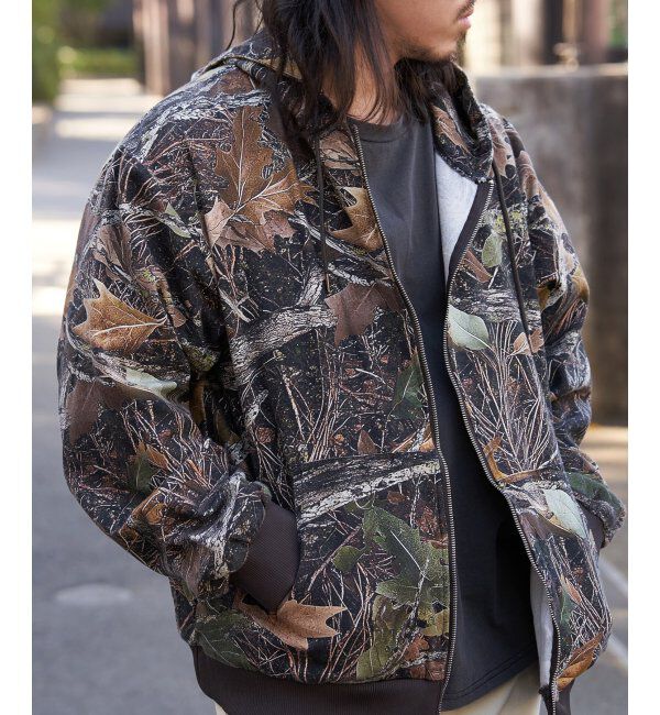 VENCE share style「デニム・キャンバスフルジップパーカー」|ブルゾン・スタジャン|