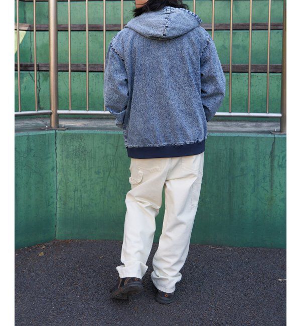VENCE share style「デニム・キャンバスフルジップパーカー」|ブルゾン・スタジャン|