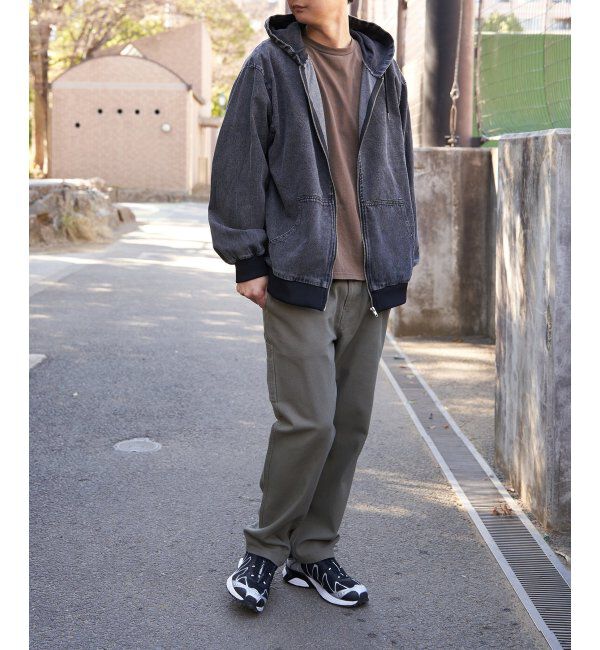 VENCE share style「デニム・キャンバスフルジップパーカー」|ブルゾン・スタジャン|