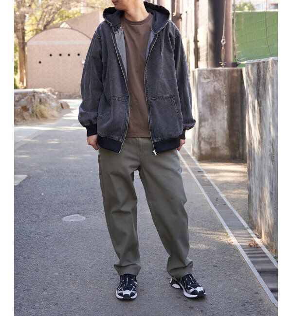 VENCE share style「デニム・キャンバスフルジップパーカー」|ブルゾン・スタジャン|