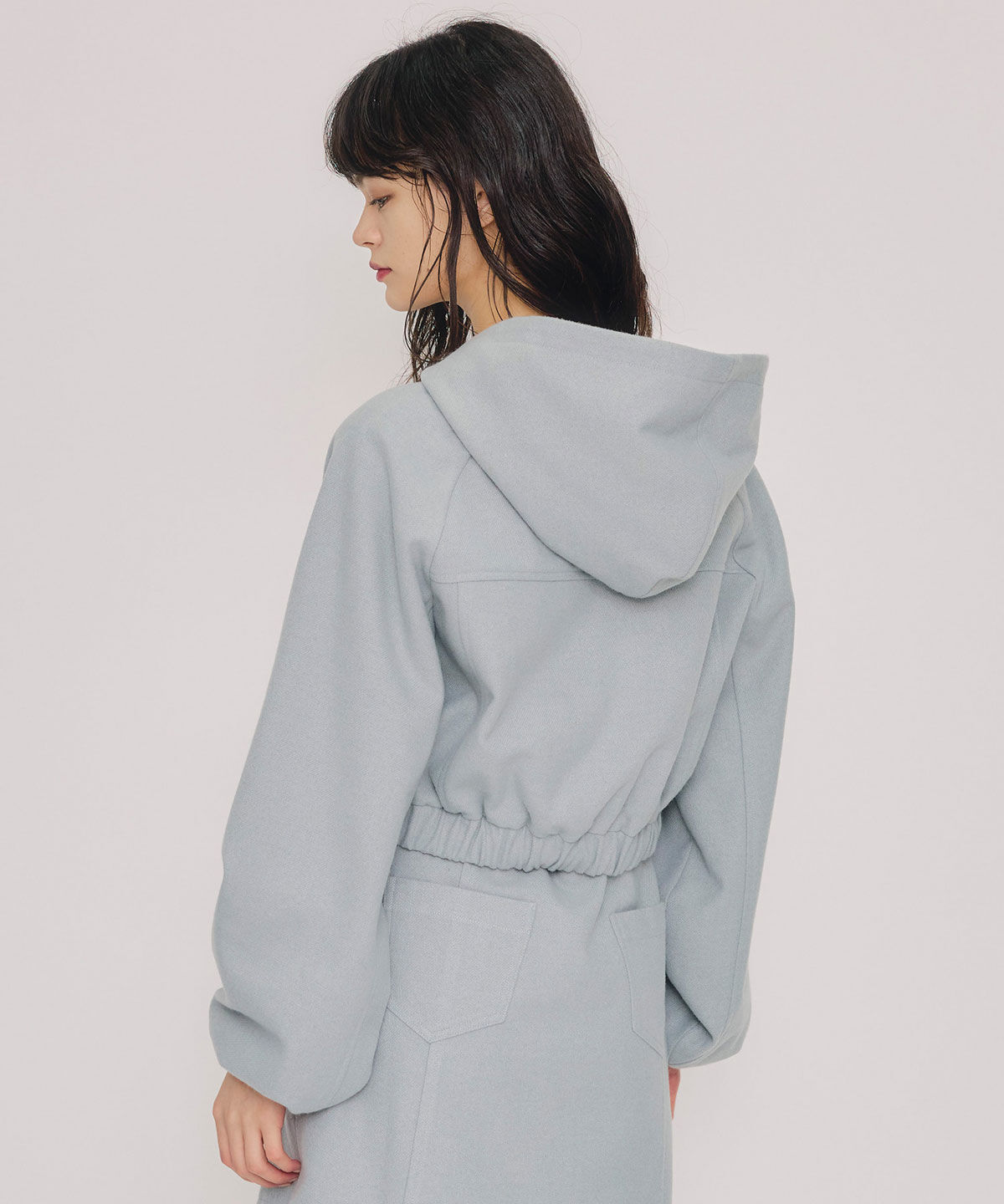 REDYAZEL「ビッグスリーブフードショートブルゾン」|ブルゾン・スタジャン|