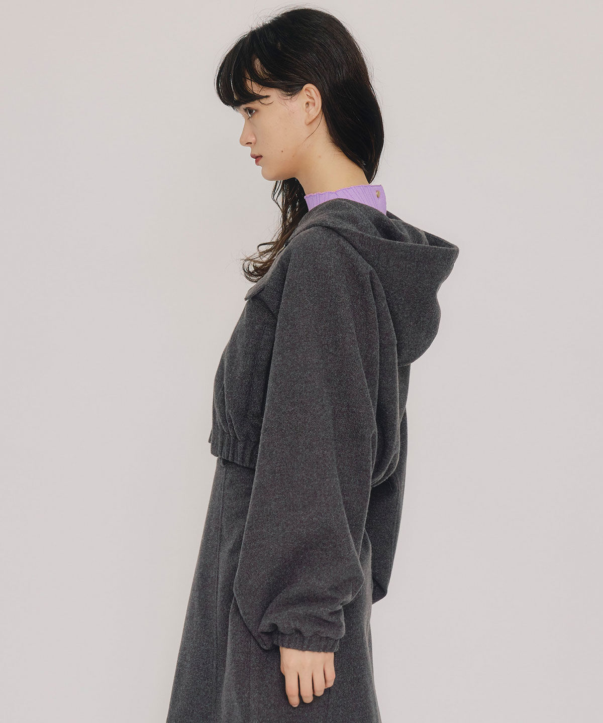 REDYAZEL「ビッグスリーブフードショートブルゾン」|ブルゾン・スタジャン|