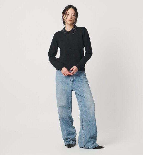 ラインストーン ポロ ニット（UNITED ARROWS）｜ルミネのファッション