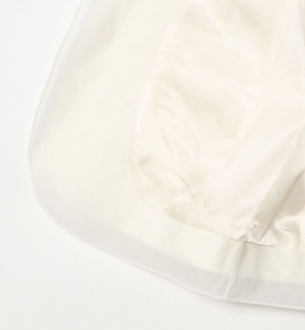 UNITED ARROWS「オーガンジー コンビ ジャケット」|ノーカラージャケット|