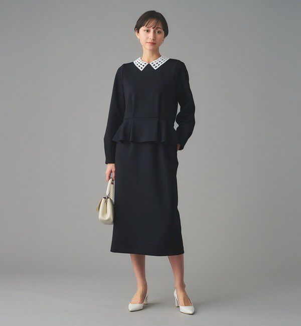 UNITED ARROWS「SPONGY ペプラム ワンピース」|ワンピース|