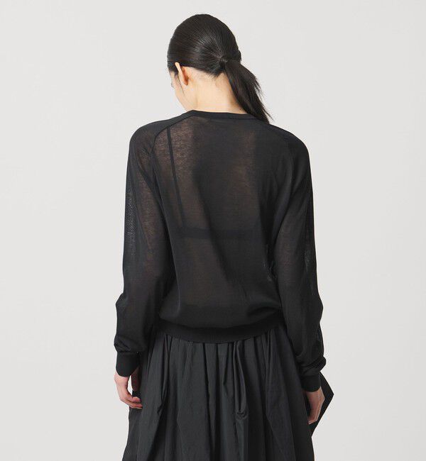 AEWEN MATOPH「＜AEWEN MATOPH＞シアーヘンリーネックニット - ウォッシャブル ‐」|ニット・セーター|