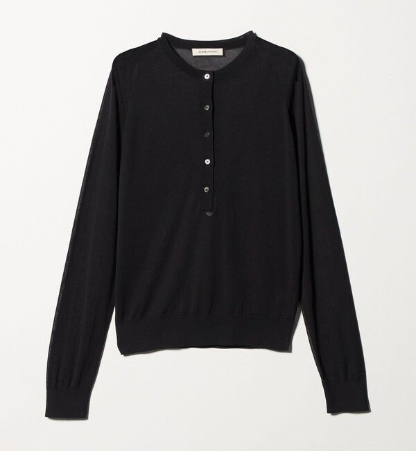 AEWEN MATOPH「＜AEWEN MATOPH＞シアーヘンリーネックニット - ウォッシャブル ‐」|ニット・セーター|