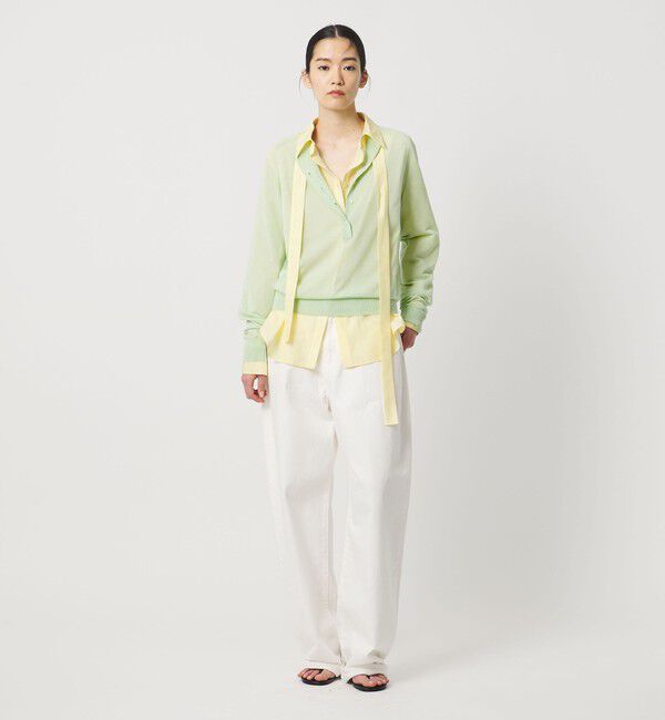 AEWEN MATOPH「＜AEWEN MATOPH＞シアーヘンリーネックニット - ウォッシャブル ‐」|ニット・セーター|