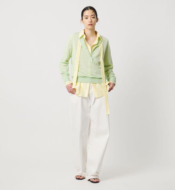 AEWEN MATOPH「＜AEWEN MATOPH＞シアーヘンリーネックニット - ウォッシャブル ‐」|ニット・セーター|