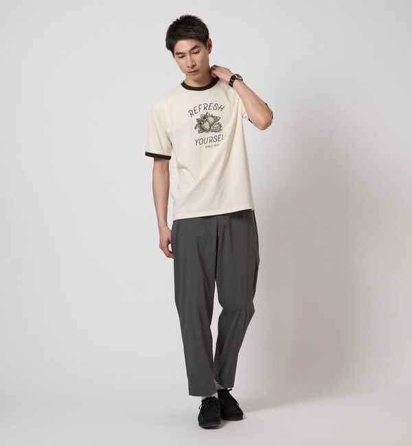 UNITED ARROWS green label relaxing「＜OSORA CAFE＞リンガー Tシャツ」|Tシャツ・カットソー|