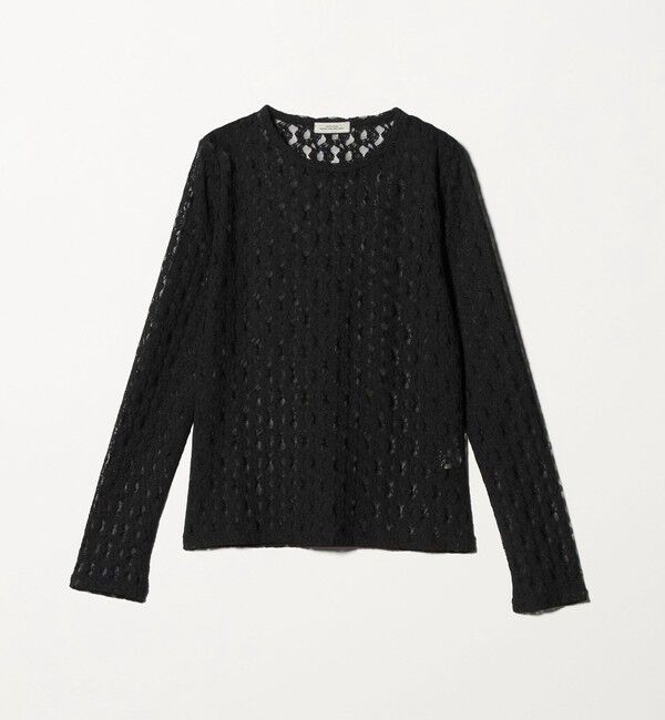 UNITED ARROWS green label relaxing「【WEB限定】＜at ease＞シャーリングレース プルオーバー カットソー」|Tシャツ・カットソー|