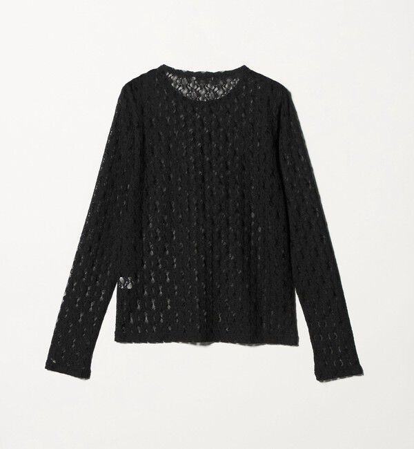 UNITED ARROWS green label relaxing「【WEB限定】＜at ease＞シャーリングレース プルオーバー カットソー」|Tシャツ・カットソー|