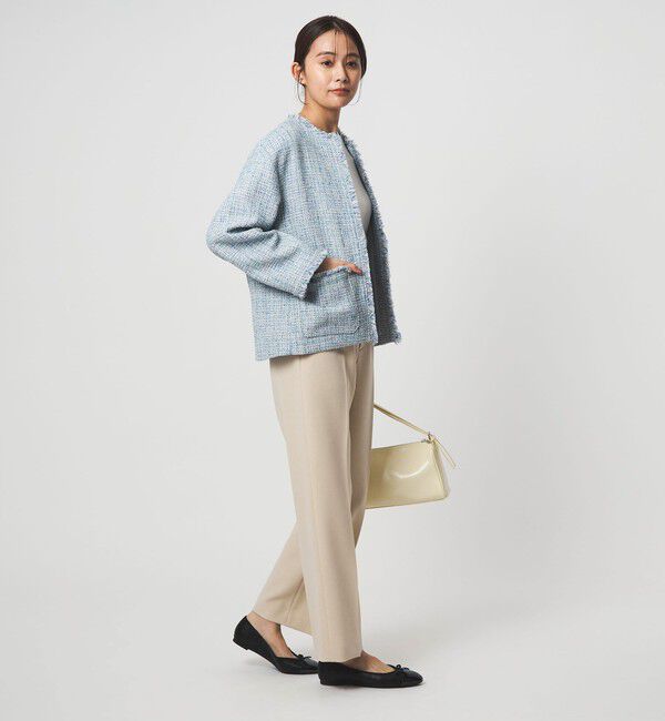 UNITED ARROWS green label relaxing「［size SHORT/TALLあり］Daily Chic セミフレア パンツ」|スラックス|