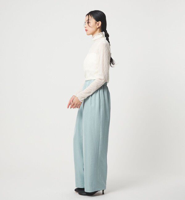 EMMEL REFINES「＜EMMEL REFINES＞EM ライトサテン イージーパンツ」|チノ|