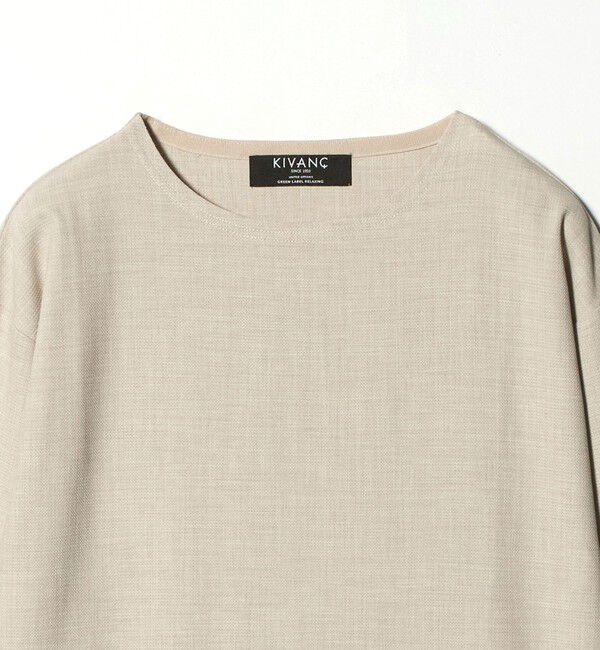 UNITED ARROWS green label relaxing「KIVANC ノーカラー 長袖 Tシャツ」|Tシャツ・カットソー|